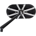 Arlen Ness Left Side Black 10-Gauge Caged Series Mirror for Harley (SOLD Each)