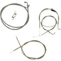 LA Choppers LA-8005KT-13 Stainless Braided Handlebar Cable/Brake Kit 12-14" Apes