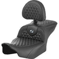 Saddlemen 0801-1753 Roadsofa Backrest Silver Stich Seat Harley FLTR/FLHX '23-'24