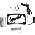Custom Dynamics Plug & Play Run/Brake/Turn LED Radius License Plate Harley FL