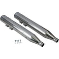 Bassani 4" Dnt Straight Can Mufflers Chrome w/ Chrome End Caps Touring 95-16