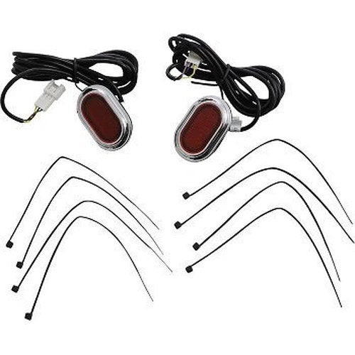 Custom Dynamics CD-PLUG-RC Red Lens Chrome Plugz Antenna Grommet Lights