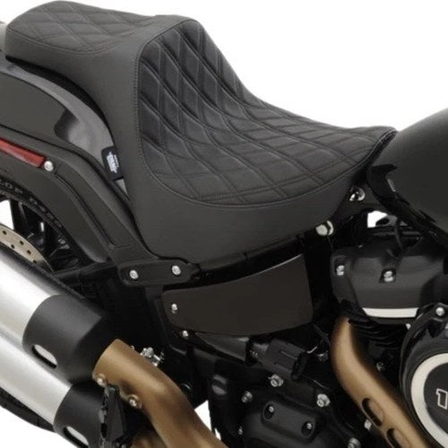 Drag Specialties 0802-1072 Predator Iii Black Diamond Stitch for 18-24 Fxfb