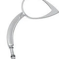 Drag Specialties Chrome Long Stem Teardrop Mirror (SOLD Each) for Harley
