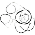 LA Choppers LA-8005KT-13B Black Vinyl Braided Handlebar Cable/Brake Line Kit