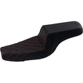 Saddlemen GelCore Step-Up Red Lattice Stitch Seat for 3.3 Gallon Sportster 04-20