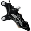 Performance Machine Black Contrast Cut Six-Piston Brake Caliper 13" Left Front