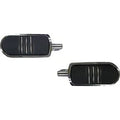 Drag Specialties 1620-2479 Chrome Sweeper Foot Pegs for Harley Male Mount