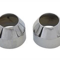 V-Twin 24-0104 Chrome 35mm Fork Boot Covers for 73-77 Sportster & 73-77 FX