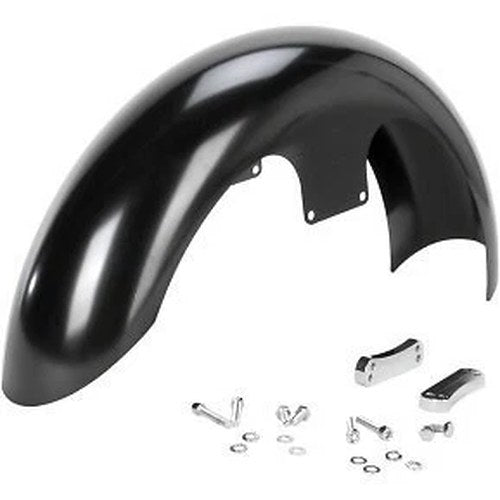 Klock Werks KWF-03-0010 Hugger Front Fender with Mounting Blocks for SoftailDyna