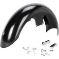Klock Werks KWF-03-0010 Hugger Front Fender with Mounting Blocks for SoftailDyna
