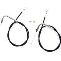 V-Twin 36-0859 Black 33-1/2" Throttle & Idle Cable Set for 90-95 Big Twin