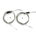 V-Twin 36-0868 Stainless Steel Throttle and Idle Cable Set with 45.83" Casing
