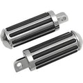 Drag Specialties DS-253696 Chrome Rail Foot Pegs - Harley Male Mount