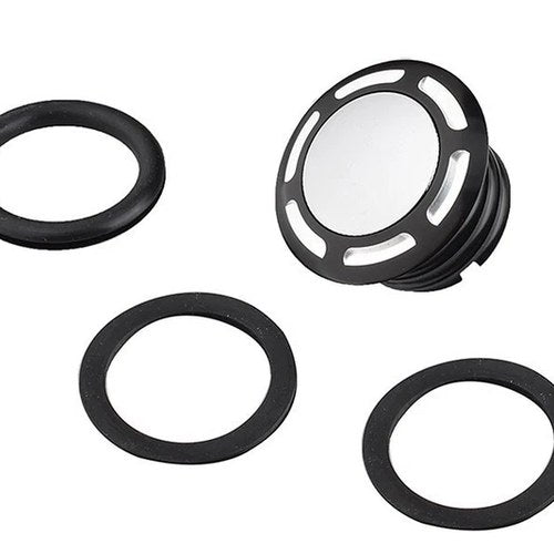 V-Twin 38-0671 Slot Pop Up Vented Gas Cap Black
