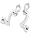 V-Twin 27-0208 360° Adjustable Passenger Footpeg Mount Kit Chrome