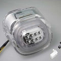 V-Twin 33-1641 Chrome Lens Tail Lamp with LED Turn Signals
