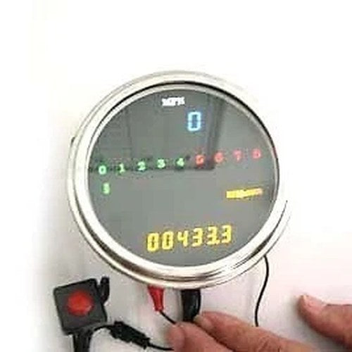 V-Twin 39-0609 LED Digital Speedometer and Tachometer Assembly