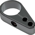 Drag Specialties 0658-0076 Black Dual Cable Clamp for 1-1/4" Handlebars