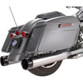S&S 4.5" MK45 Performance Mufflers Chrome w/ Black Tracer End Caps M8 Touring