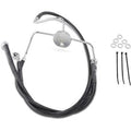 Drag Specialties 1741-2521 Extended Length Black Vinyl Brake Line Kit +2"
