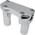 Drag Specialties 0602-0586 Chrome 3" Handlebar Riser Top Clamp Kit for 1" Harley