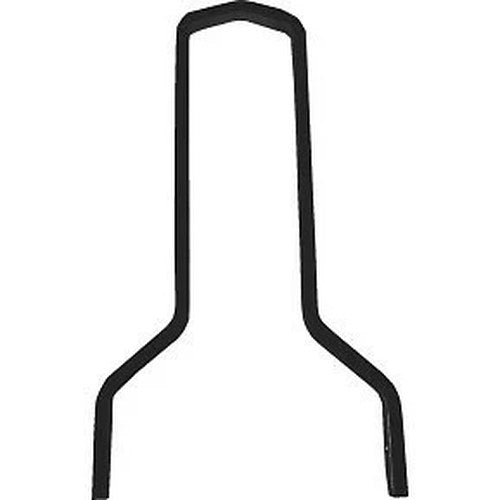 Drag Specialties 1501-0780 Square Sissy Bar- Tall - Black - 11"W