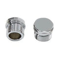 V-Twin 24-0335 Chrome Top Fork Tube Plugs without Hole