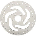 Polished Stainless Steel Drilled Front Brake Rotor for Harley Softail 18-20