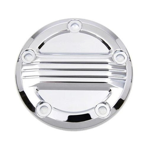 V-Twin 42-1381 Chrome Air Flow Timer Points Ignition Cover for Twin Cam