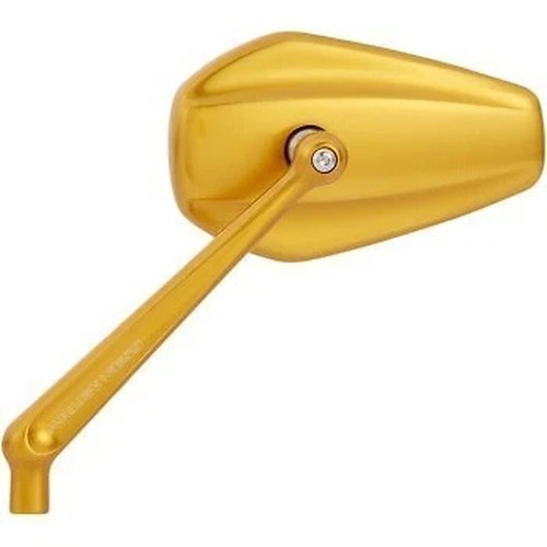 Arlen Ness 13-151 Mini Stocker Mirror Gold - Left Side Only Sold Each
