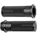 Arlen Ness 07-303 Black Fusion Slot Track Hand Grips for Harley Electronic Tbw