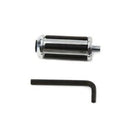 V-Factor 44108 Chrome & Rubber Rail Style Shifter Peg for Harley 1/2" Stud