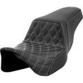 Saddlemen Step-Up Seat Front Dark Gray Lattice Stitch for 08-23 Touring
