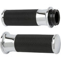 Arlen Ness 07-322 Chrome Fusion Smooth Hand Grips for Harley Electronic Tbw