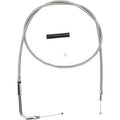 Drag Specialties 0650-1091 Stainless Braided Throttle Cable 48" - Braided