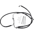 Drag Specialties 1741-2909 Extended Length Black Vinyl Brake Line Kit