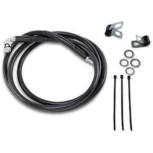 Drag Specialties 1741-2583 Extended Length Black Vinyl Front Brake Line Kit