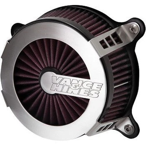 Vance & Hines 70366 Brushed Stainless VO2 Cage Fighter Air Cleaner for M8