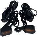 Drag Specialties 2040-3056 Black Amber LED Handlebar Marker Lights for 04-13 XL