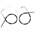 V-Twin 36-0858 Black Throttle and Idle Cable Set 34.25" L (ELBOW to Wire)
