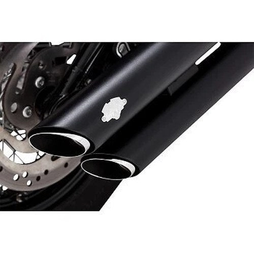 Vance & Hines 46376 Black 3" Twin Slash Slip-On Mufflers for 18-24