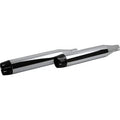 Khrome Werks 202520 Chrome 3-1/2" Shredder Slip-On Mufflers 18-22 FLHC/FLDE
