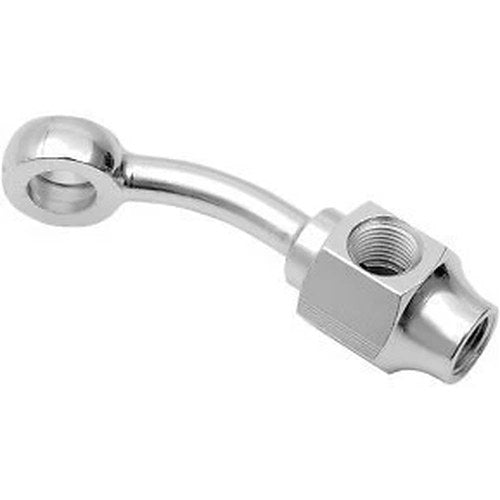 Drag Specialties DS098300 Chrome Steel Banjo Fitting- 35°