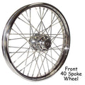 V-Factor 51679 Chrome 40 Spoke 23" x 3" Front Wheel for Harley Touring 00-07