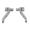 Chrome Heel Rests Brackets Male Mount Foot Pegs fr Harley Sportster Dyna Softail