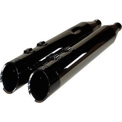 Khrome Werks 201675 Black Eclipse 4-1/2" HP-Plus Slip-On Mufflers