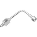 Drag Specialties 1742-0047 Chrome Steel Banjo Fitting- 3/8" x AN3 - 90° - Long