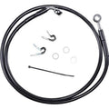Drag Specialties 1741-2530 Extended Length +8" Black Vinyl Brake Line Kit