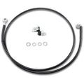 Drag Specialties 1741-2549 Extended Length Black Vinyl Brake Line Kit +10"